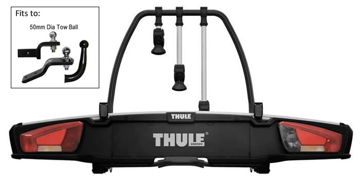 Thule VeloSpaceXT bike carrier front profile